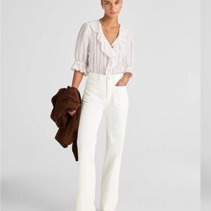 NWT Madewell Cleo Straight Jean in White